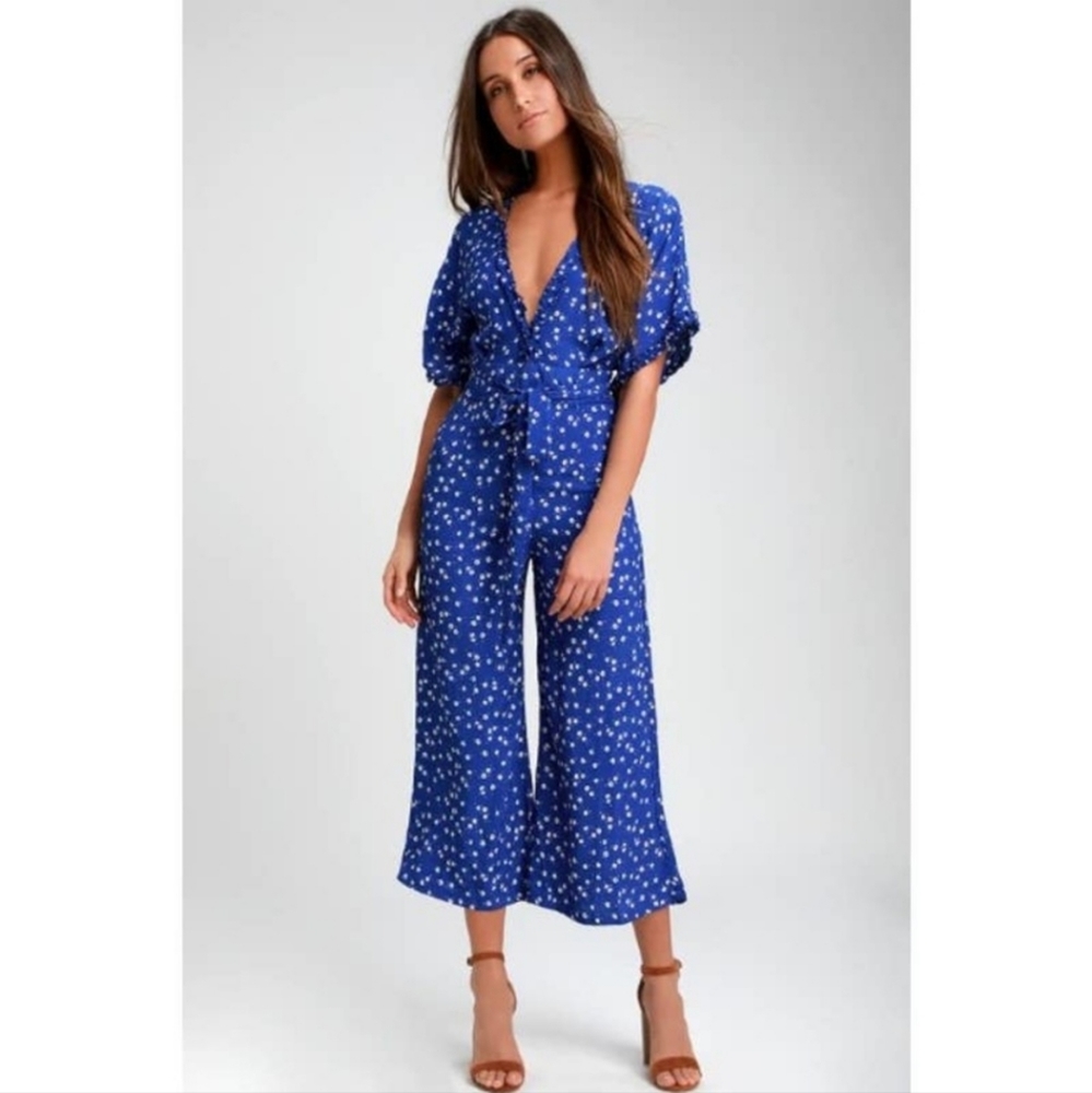NWOT Faithful the Brand Blue Jumpsuit